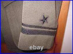 Rare WWII US Navy USN aviator officer coat and trousers with bullion wings named