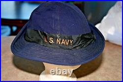 Rare WWII US Navy WAVES Womens Service Hat named Cloe Smith