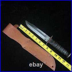 Rare WWII USMC Marine Corps Red Spacer Kabar Fixed Blade Knife