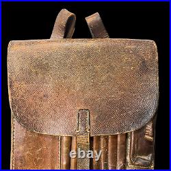 Rare WWII Veteran Battle of Normandy Captured German (M35) Leather Map Case