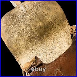 Rare WWII Veteran Battle of Normandy Captured German (M35) Leather Map Case