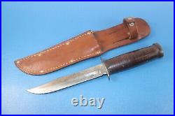 Rare WWII Williams Cutlery Co. Fighting Utility 6 Knife 1st Variation + Sheath