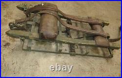 Rare WWII Wood Frame Backpack Metal, Leather28x14x8 Military Radio Pack VG