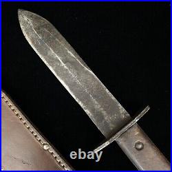 Rare WWII australian commando fixed blade fighting knife & sheath WE