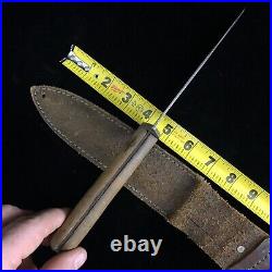 Rare WWII australian commando fixed blade fighting knife & sheath excellent WE