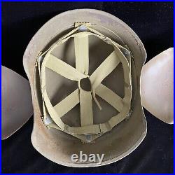 Rare WWII period USAAF Army Air Corps Bomber Bombardier M3 flak helmet & Liner