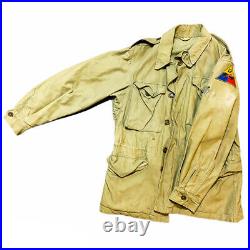 Rare WWII'salty' 12th Armored Division M43 Combat Field Jacket Relic