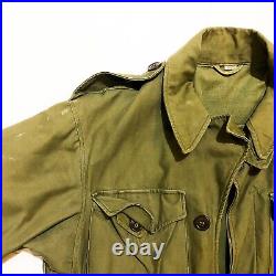 Rare WWII'salty' 12th Armored Division M43 Combat Field Jacket Relic