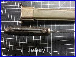 Rare Ww 2 Oneida Ol 1943 10 Inch Bayonet M1 Garand Not A Cut Down. + Scabbard