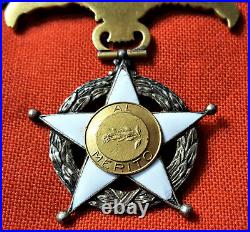 Rare Ww1 & Ww2 Era Republic Of Chile Order Merit Grand Officer Grade Medal Badge