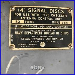 Rare Wwii Usn Aircraft Carrier Morse Code Homing Device Ye-zb Hayraker 4 Discs