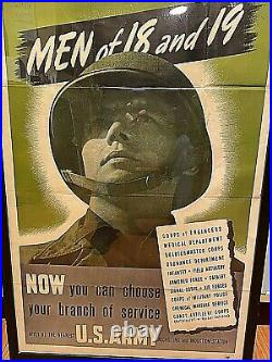 Rare Wwii Vintage Original1942 Recruiting Poster Choose Your Branch