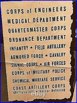 Rare Wwii Vintage Original1942 Recruiting Poster Choose Your Branch