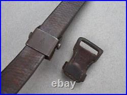 Rare early SC proofed WWII German Mauser leather sling for K98 G43 & G41 98k