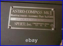 Rare variant ASTRO COMPASS MK II Sperti w Case Mk2 Vtg Antique WWII #42-20418-P