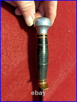 Rare ww2 era Marbles Gladstone Mi. Fighting knife with maker stamp on tooled