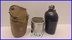 Rarevintage Us Army Wwii 1942 Us S. M Coblack Enamel Canteen With Cover And Cup