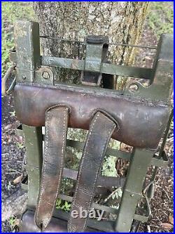 Rucksack Frame Bench WWII Army Infantry Imperial Wood Rare Vintage World War 2