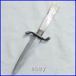 THE UTICA Co Czechoslovakia pre-WW2 mother of pearl handle garter dagger rare