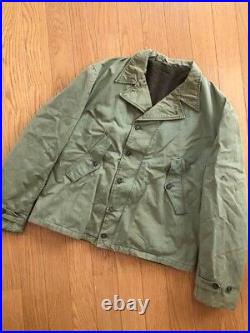 U. S. AMRY WW2 M1938 Field Jacket Early Model Without Epaulette Rare Vintage Used
