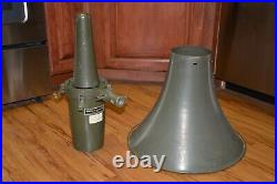 U. S. Army Signal Corps Loudspeaker Ls-103b / T1q-2 Wwii Vintage Rare Large