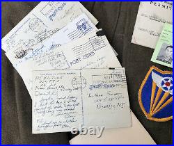 U. S. WW2 Uniform Ike Jacket Grouping CBI Named RARE Theater Made Patches