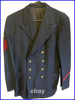 US Navy WW2 CPO Dress Blue Jacket Rare Government Issued