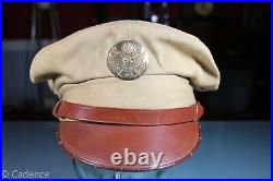 US WW2 Army Enlisted Visor Hat Cap Belleville Khaki TRUE CRUSHER 7 1/8. RARE