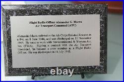 US WW2 Civilian Air Transport Command ATC Uniform Grouping Visor Paper Pin RARE