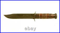 USMC KA-BAR COMBAT / TRENCH KNIFE WWII ORIGINAL RARE FIND ref 2974K