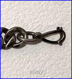 Ultra Rare WWII US Navy Seabee Silver ID Chain Link Bracelet Seabees Sea Bee