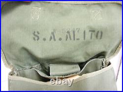 Us Ww2 Wwii Rare Musette Bag Named To Supreme Court Judge Sam Alito's Father
