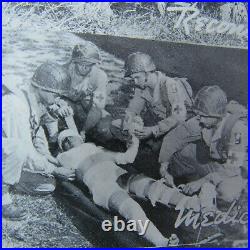 VERY RARE WW2 70th Div MAJORS PAINTED M1 HELMET WithORIG ARTILLERY CAMO NETTING