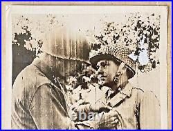 VERY RARE! WW2 RADIOPHOTO US ARMY GENERAL GEORGE S PATTON in NORTH AFRICA 1943