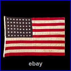 VERY RARE! WWII 1942 Camp Campbell US Ensign 48 Star Flag Armored Infantry POW