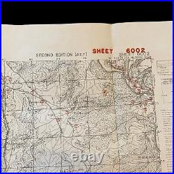 VERY RARE! WWII 1945 Rhine River Campaign U. S. First Army Combat Assault Map