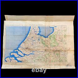 VERY RARE! WWII June 1944 Operation Market Garden AIRBORNE Drop Zone Map Arnhem