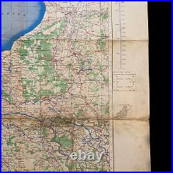 VERY RARE! WWII June 1944 Operation Market Garden AIRBORNE Drop Zone Map Arnhem