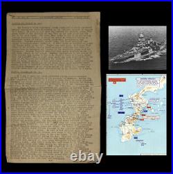VERY RARE! WWII Okinawa D-Day +8 Battle Report April 9th 1945 USS Colorado COA