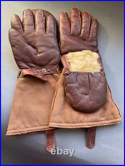 VERY RARE WWII Original RKKA winter aviators pilot gloves