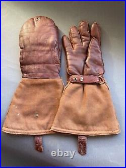 VERY RARE WWII Original RKKA winter aviators pilot gloves