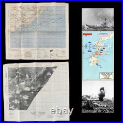 VERY RARE! WWII SECRET D-Day Battle of Okinawa U. S. Air and Gunnery Target Map 1