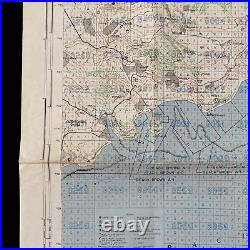 VERY RARE! WWII SECRET D-Day Battle of Okinawa U. S. Air and Gunnery Target Map 1