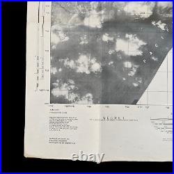 VERY RARE! WWII SECRET D-Day Battle of Okinawa U. S. Air and Gunnery Target Map 1