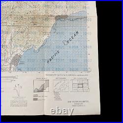 VERY RARE! WWII SECRET D-Day Battle of Okinawa U. S. Air and Gunnery Target Map 2