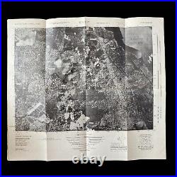 VERY RARE! WWII SECRET D-Day Battle of Okinawa U. S. Air and Gunnery Target Map 5