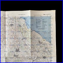 VERY RARE! WWII SECRET D-Day Battle of Okinawa U. S. Air and Gunnery Target Map 5