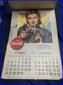 Very RARE Coca-Cola WWII US Army Nurse Corps Calendar GAS OIL SODA