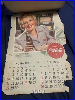 Very RARE Coca-Cola WWII US Army Nurse Corps Calendar GAS OIL SODA