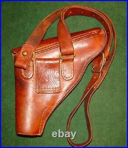 Very RARE WWII Japanese Type 10 Flare Gun Holster Complete with Shoulder Strap